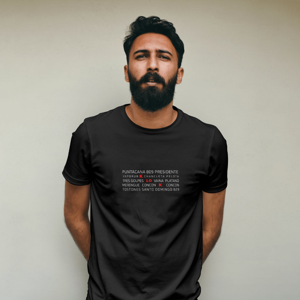 Esticky “KLK” red edition Dominican slang t-shirt, view 2